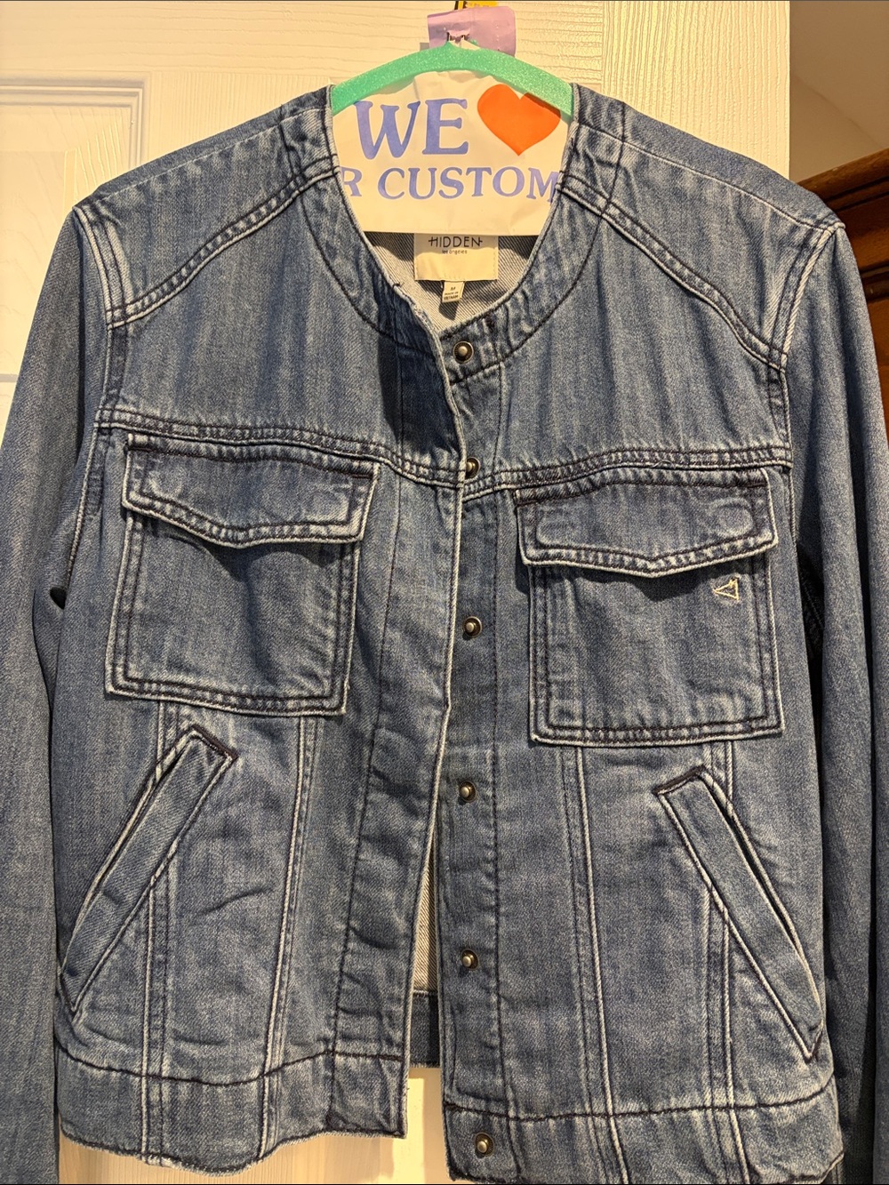 Hidden Jeans Women's Light Blue Denim Jean Jacket